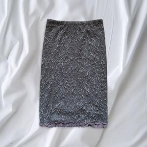 Y2K Textured Midi Skirt